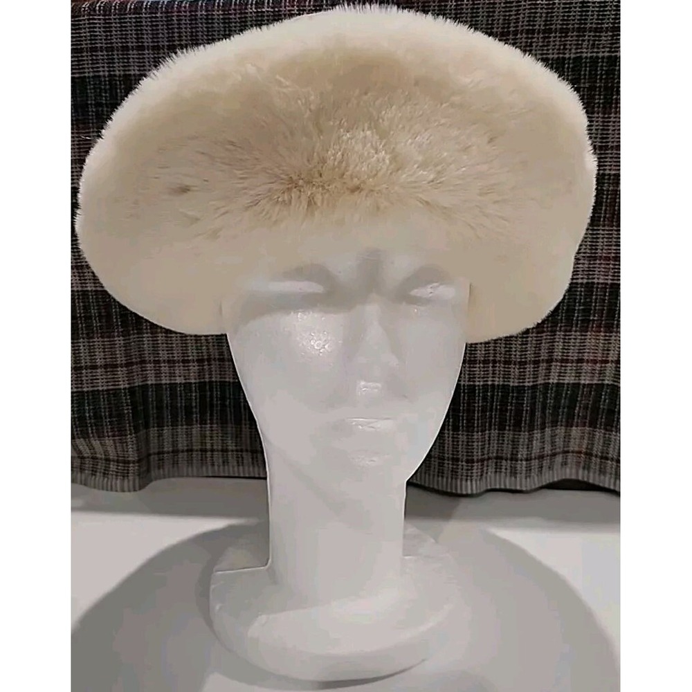Womens Fashion Fur Bucket Hat Khaki Faux Sherpa Lined One Size Fits Most
